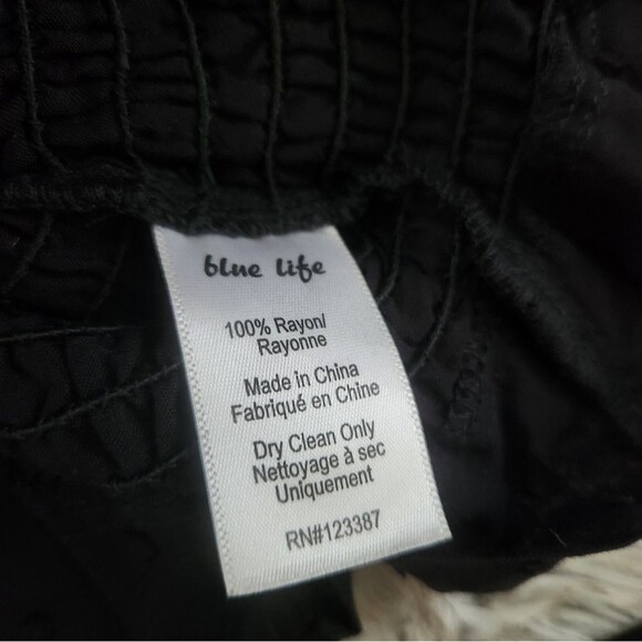 Blue Life Revolve Tasha Top Smocked Tube Top with Arm‎ Ties Black Size XS - Picture 5 of 8